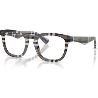 Burberry Mand BE2417 4147 Optiske stel Acetat Grå Transparent Firkantet Normal