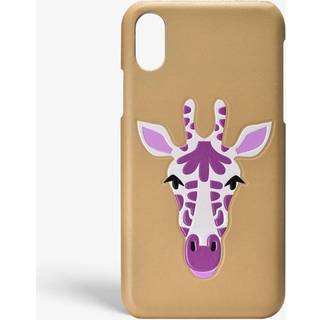 The Case Factory Cover iPhone X/XS Giraffe Nappa Beige