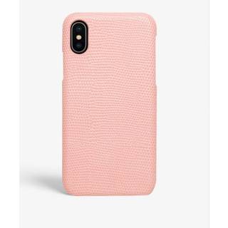 The Case Factory Cover iPhone X/XS Lizard Lyserød