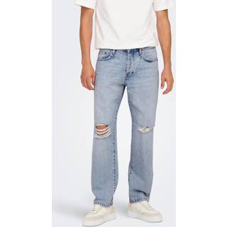 Onsedge Mellemhøj Talje Straight Fit Jeans