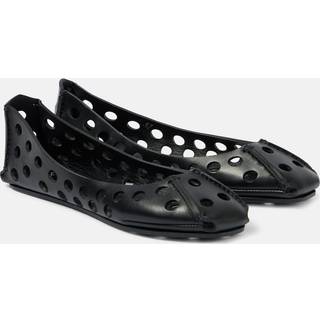 AlaÃ¯a Perfo leather ballet flats - black - EU 42