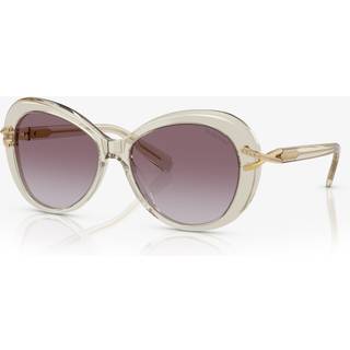 Swarovski Kvinde SK6026 30038H Solbriller Acetat Brun Violet Sommerfugl Normal Skygge