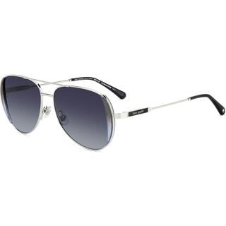 Kate Spade KS Navy/G/S Asian Fit KTV/9O 53 Solbriller Kvinder Silver - Palladium Silver Glittery Black Laminate - 53mm