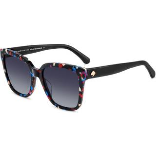 Kate Spade KS Kiya 2/G/S Asian Fit 7RM/9O 56 Solbriller Kvinder Black - Pattern Black Red - 56mm