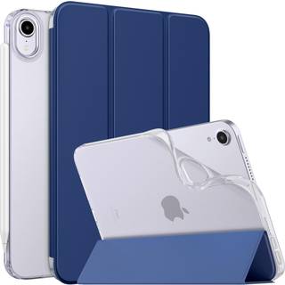 Moko Case Fit New iPad Mini 6 2021 (6. generation 8,3 tommer) Bl?d TPU -gennemsigtig frostet bagcover Slim Smart Shell Stand Folio Case til iPad