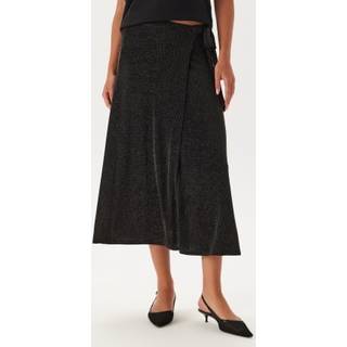 Sparkling Wrap Midi Skirt