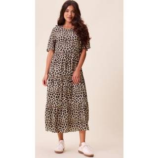 Butterfly Sleeve Viscose Midi Dress