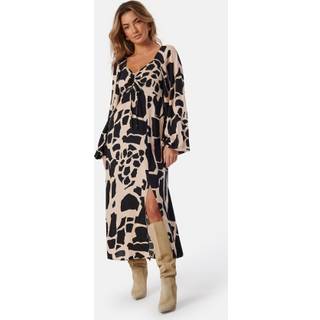 Puff Sleeve Midi Dress