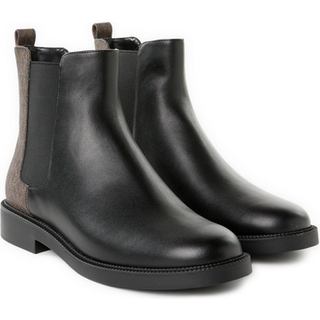 MK Hazel Smooth And Signature Logo Chelsea Boot - Brown - Michael Kors - EU 38.5