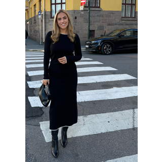 Viscose Contrast Knitted Skirt