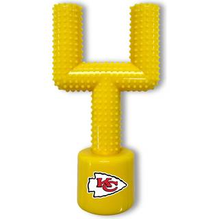 NFL Kansas City Chiefs Mega-Chew Hard Nylon Bacon-flavored Dog Bone Football Goal Post Chew Toy. Interaktivt velsmagende sjovt tyggelegetj til k