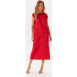 Pleated Cap Sleeve Dress