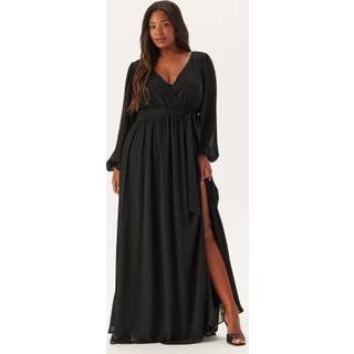 Long Sleeve Chiffon Maxi Curve Dress