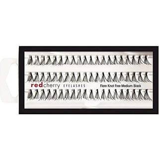 R?d kirseb?r Knot Gratis Flare Medium Individuelle vipper Sort (pakke af 6)