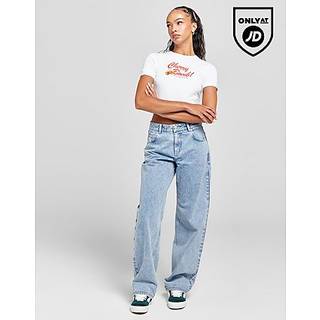 Unlike Humans Mid-Rise Loose Jeans, Blå - 16