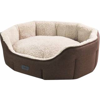 Komfort seng oval LICA - 55 x 50 x 21 cm - Brun