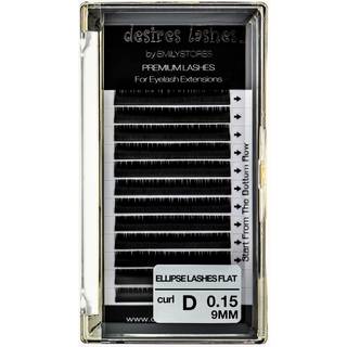 ?nsker vipper ved EmilyStores ellipse vipper 0,15 mm flad tykkelse D kr?llel?ngde 9 mm ?jenvipper udvidelser Enkelt st?rrelse til vipperforl?ngel