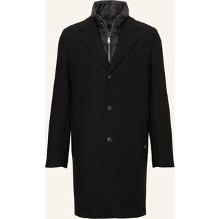 Marc O'Polo Herren Mantel schwarz unifarben