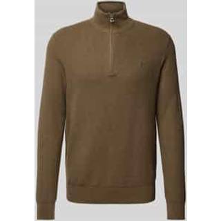 Polo Ralph Lauren Textured Half-Zip Cargo Olive Heahter