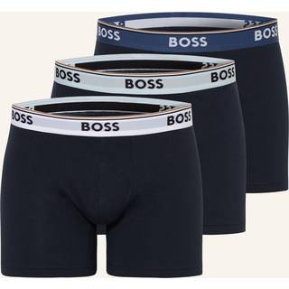 BOSS Black Herren Trunks blau Baumwolle & Mix unifarben