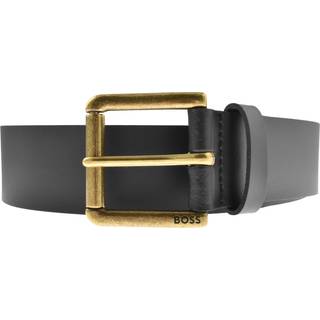 BOSS Black Herren Gürtel schwarz Glattleder