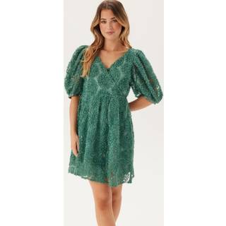 3D Puff Sleeve Dress