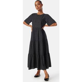 Butterfly Sleeve Viscose Midi Dress