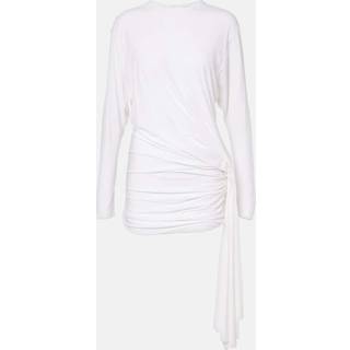 Christopher Esber Side Cowl draped jersey minidress - white - L