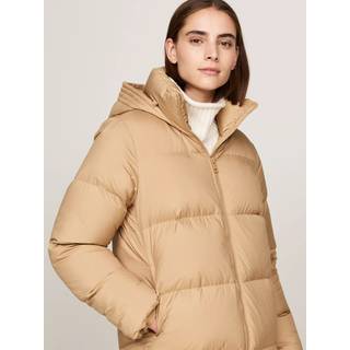 Water Repellent Down Longline Coat