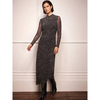 Mint Velvet Dyreprint Mesh Midi KjoleSmall