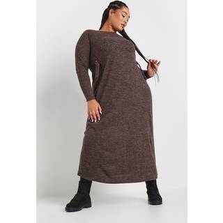 Yours Curve Yours Curve Brown Limited Collection Marl Maxi Dress
