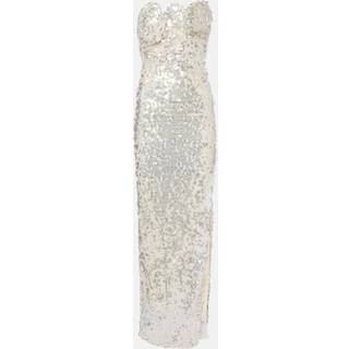Christopher Esber Opaline sequined strapless gown - white - M