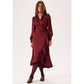 Objsateen Wrap Dress