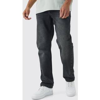 Mens Relaxed Rigid Jean In Washed Black