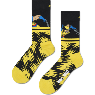 Happy Socks Marvel X-Men Wolverine Sock - Black - Str 41/46 * Kampagne *