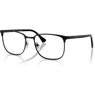 Persol Unisex PO1021V 1078 Optiske stel Metal Sort Transparent Firkantet Normal
