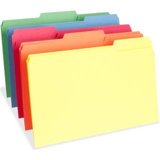 Forretningskilde 65781 Farvefilmapper Juridiske 11pt 1/3 Cut 1-tommer Exp. 100/bx Ast