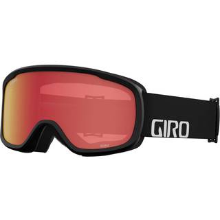 Giro Roam Asian Fit Ski Goggles - Snowboardbriller til m?nd Kvinder og ungdom - Sort Wordmark -rem med Amber Scarlet/Yellow Lenses