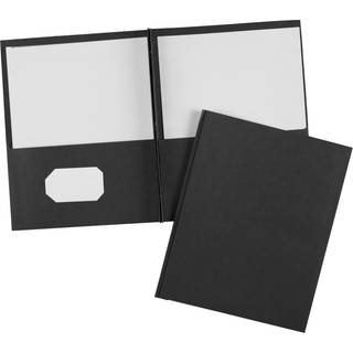 Avery To lomme -mapper med 3 spidsfastg?relser har 70 ark 25 sorte mapper (47978)