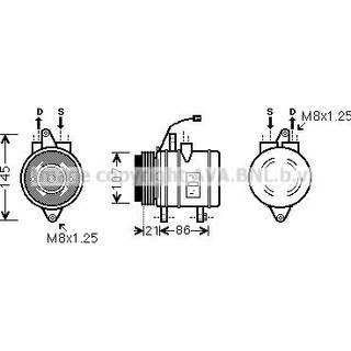 Kompressor, klimaanlæg AVA Clever Choice DWAK079