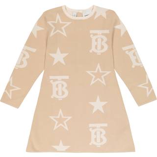 Burberry Kids Sylvie cotton-blend dress - beige - Y 4