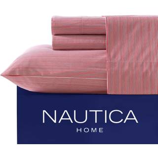 Nautica - Fuldt lagner S?t Letv?gts og ?ndbart Percale senget?j i bomuld med matchende sham(er) Spr?dt og k?ligt senget?j Essentials Oeko-Tex Cer