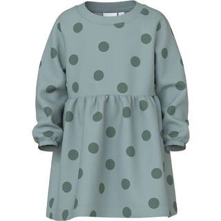 Name It Gray Mist Big Dots Sweatkjole
