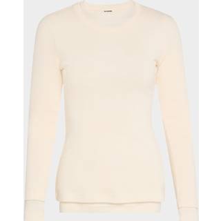 Double Layer Longsleeve Top in Bone - S