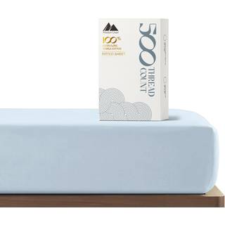 Mayfair Linned Twin XL Fitted Sheet kun - 100% bomuld 500 tr?dt?lling Deep Pocket Fitted Sheet Twin XL Soft Cooling Sateen Weave Elastic Bottom S