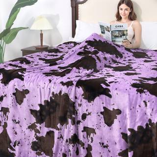 Bl?d lilla t?ppe queen size s?dt bl?dt fuzzy queensize bed?det letv?gt lavendel kast t?ppe lilla indretning ting gaver til sofa sovev?relse