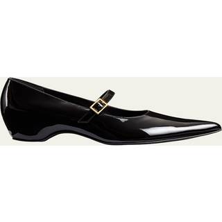 Khaite Sybil patent leather Mary Jane flats - black - EU 38