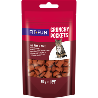 Godbidder Crunchy Pocket okse, malt 65 g