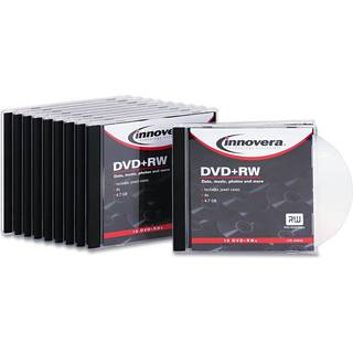 Innovera 46846 DVD+RW -diske 4,7 GB 4x m/slanke juveler Silver 10/Pack