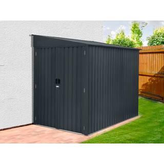 Metalskur til motorcykel/cykler, 1,7x2,49x2,03m,4,25m²,Antrasit